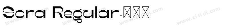 Sora Regular字体转换